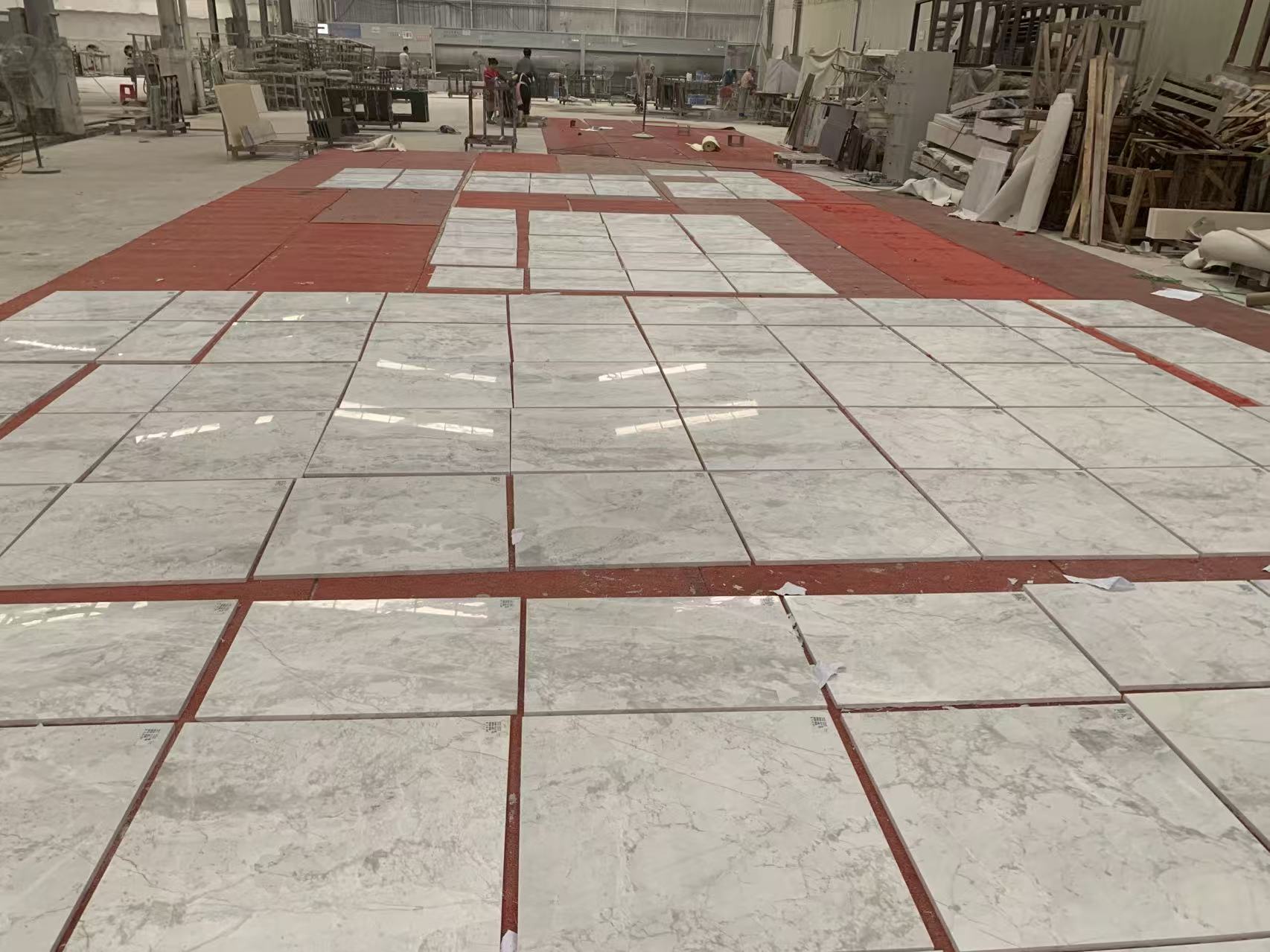 Workshop production reference 11 for stone fabrication and export preparation