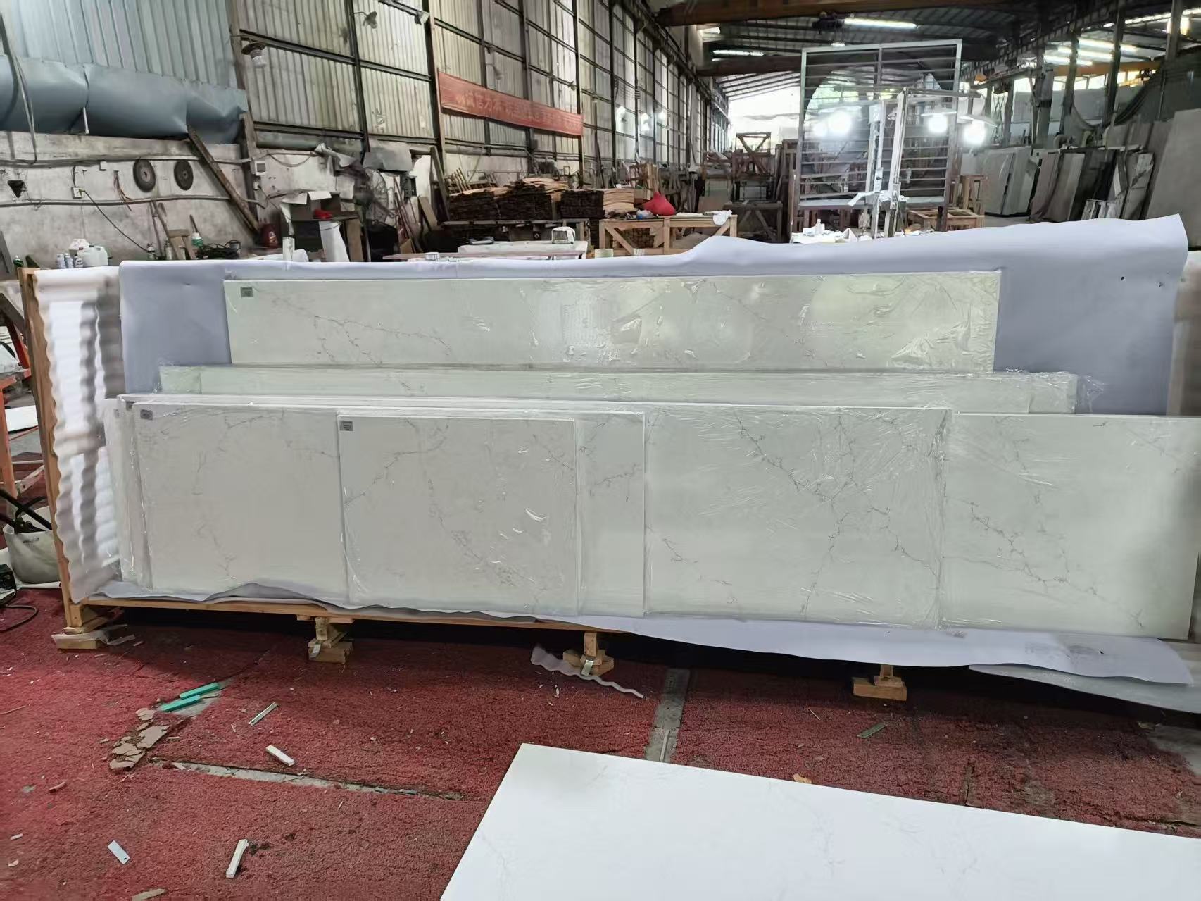 Workshop production reference 15 for stone fabrication and export preparation