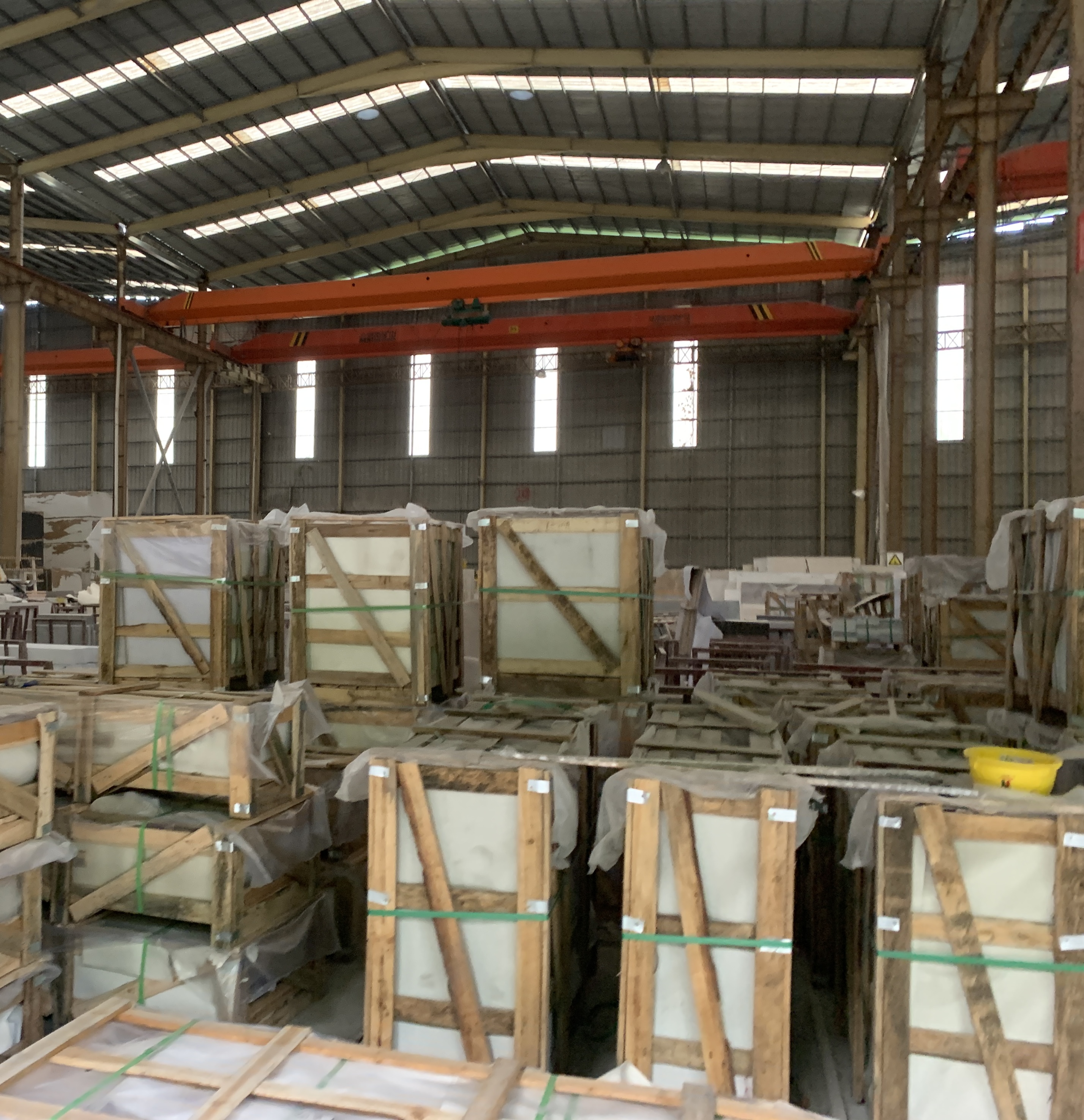 Workshop production reference 16 for stone fabrication and export preparation