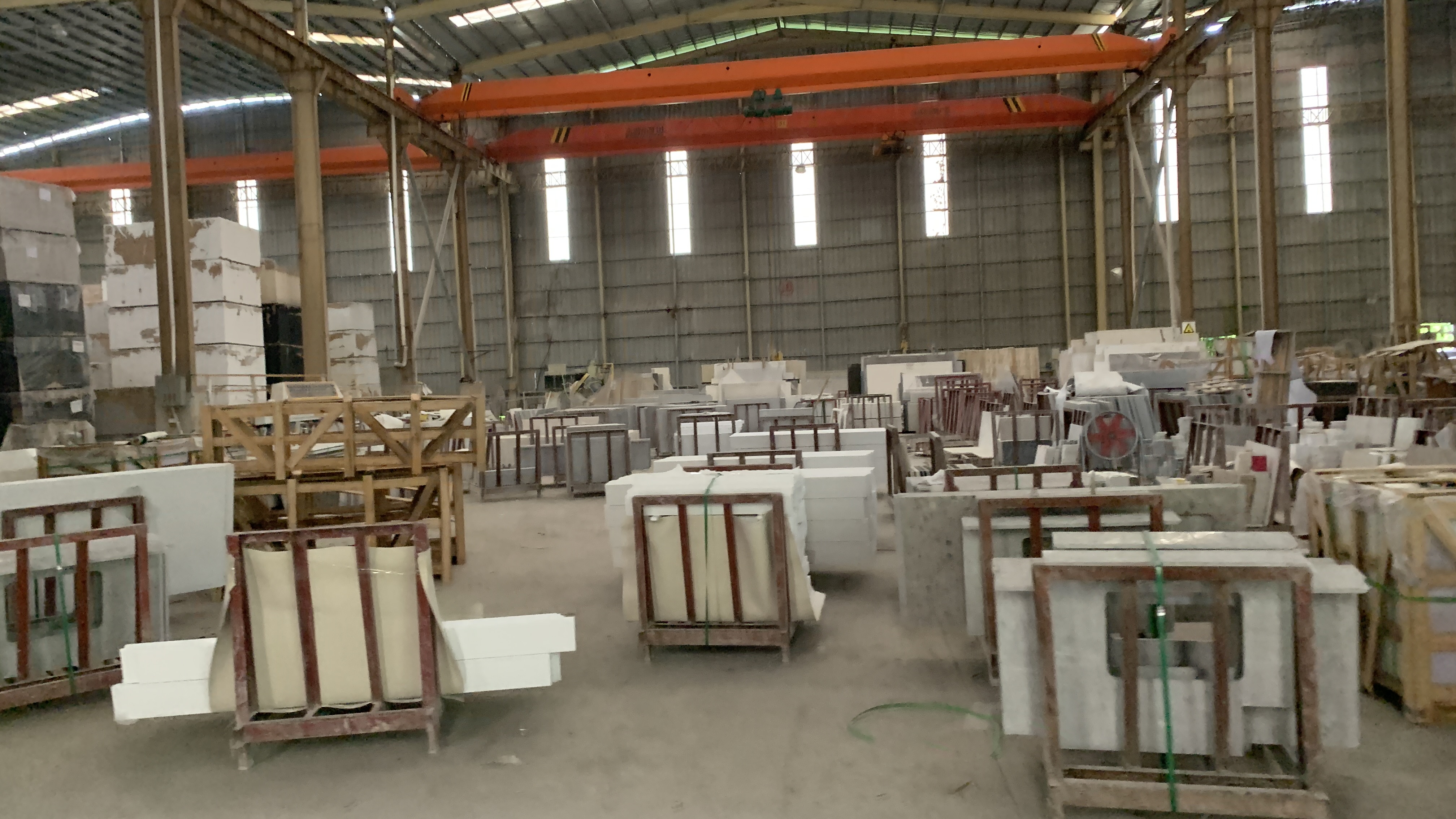 Workshop production reference 17 for stone fabrication and export preparation