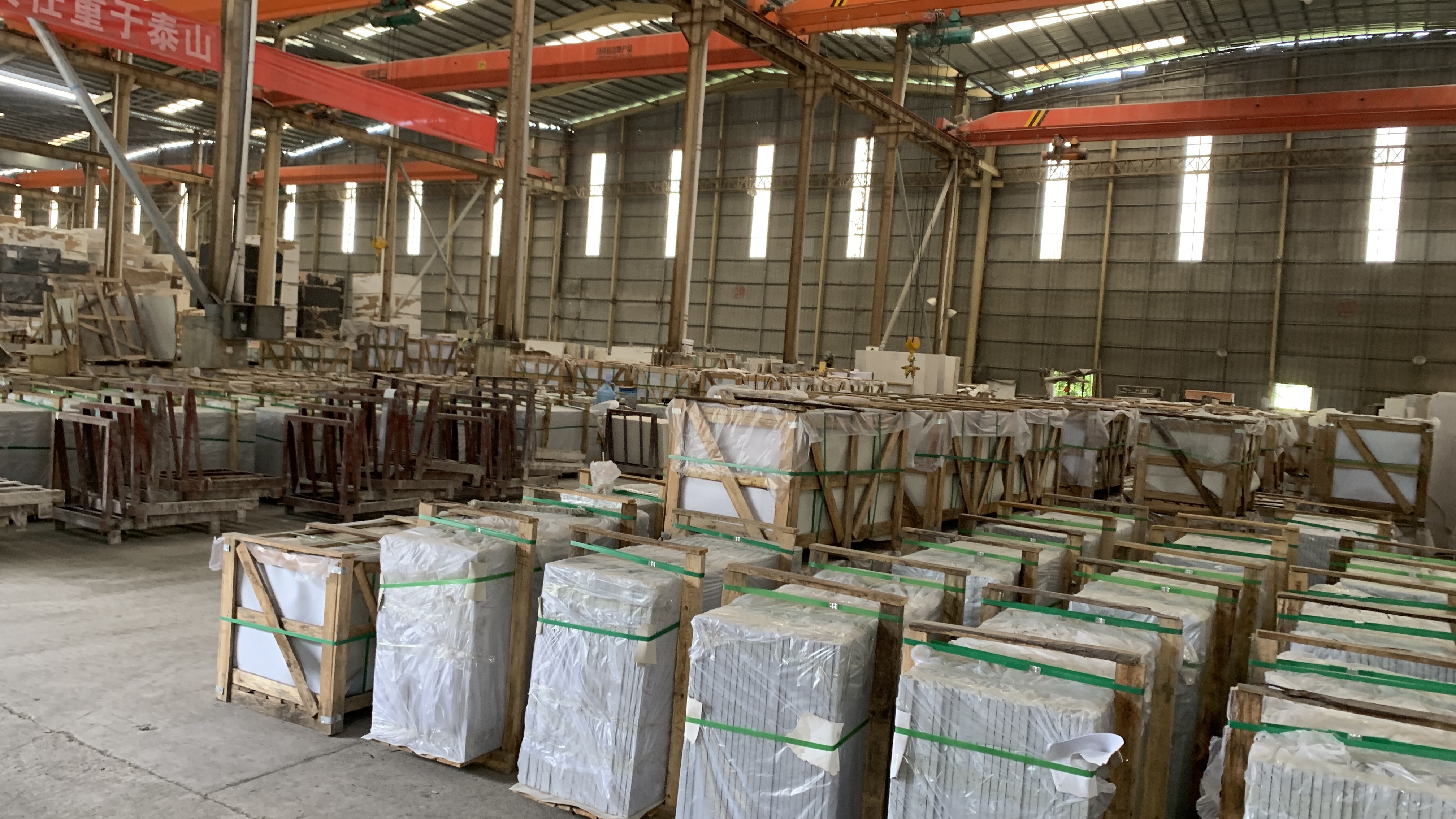 Workshop production reference 20 for stone fabrication and export preparation
