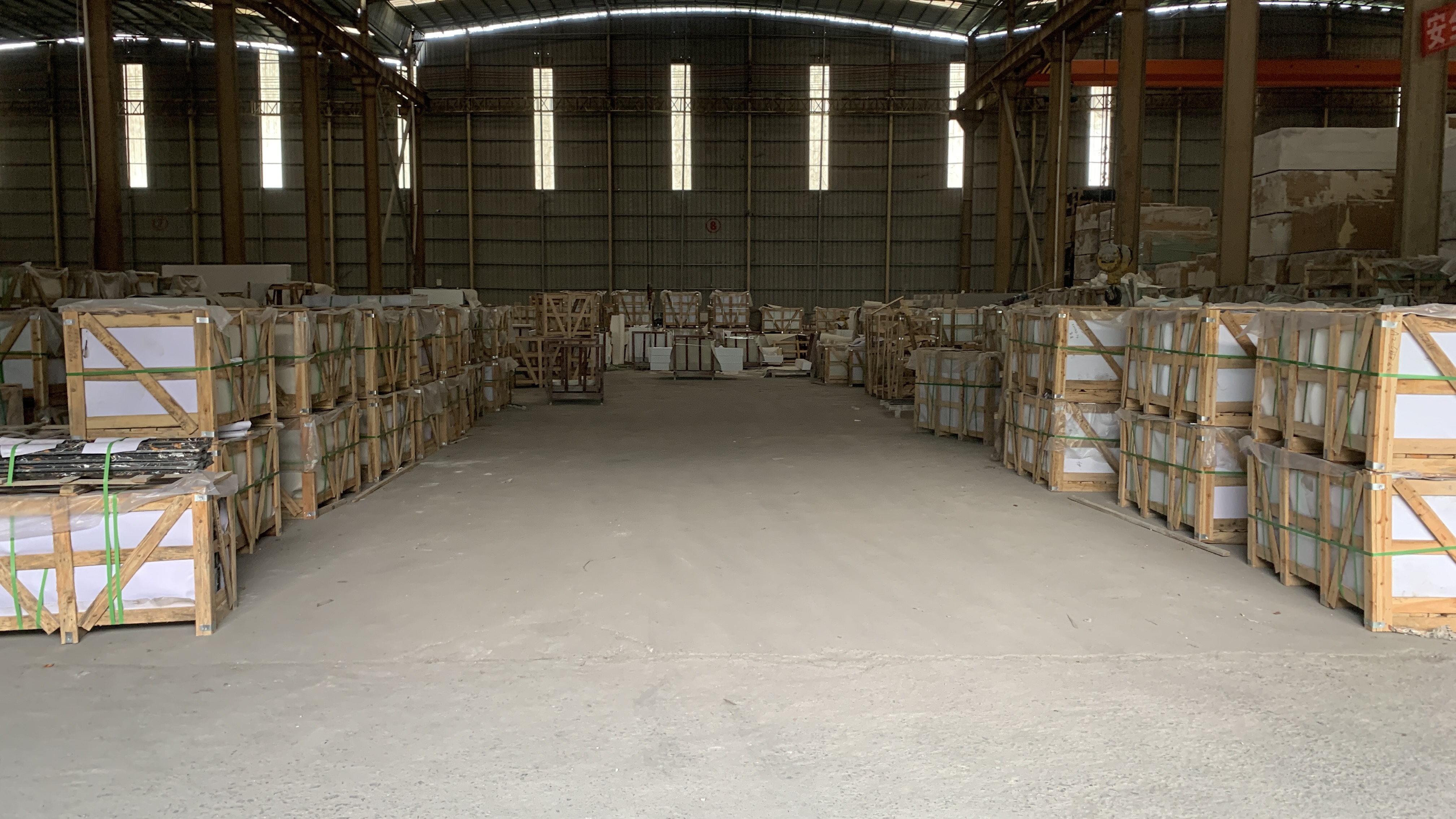 Workshop production reference 22 for stone fabrication and export preparation