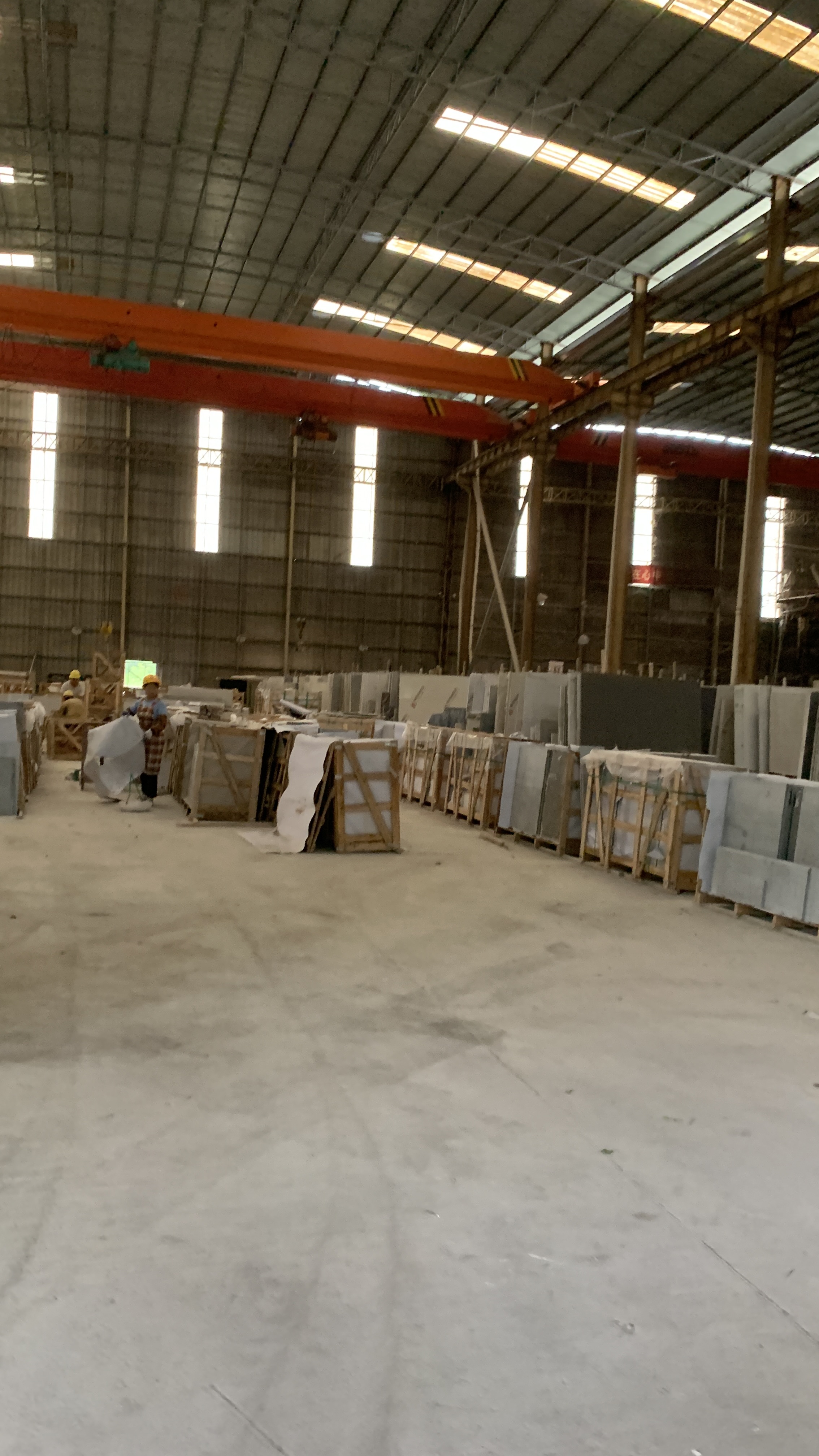Workshop production reference 25 for stone fabrication and export preparation