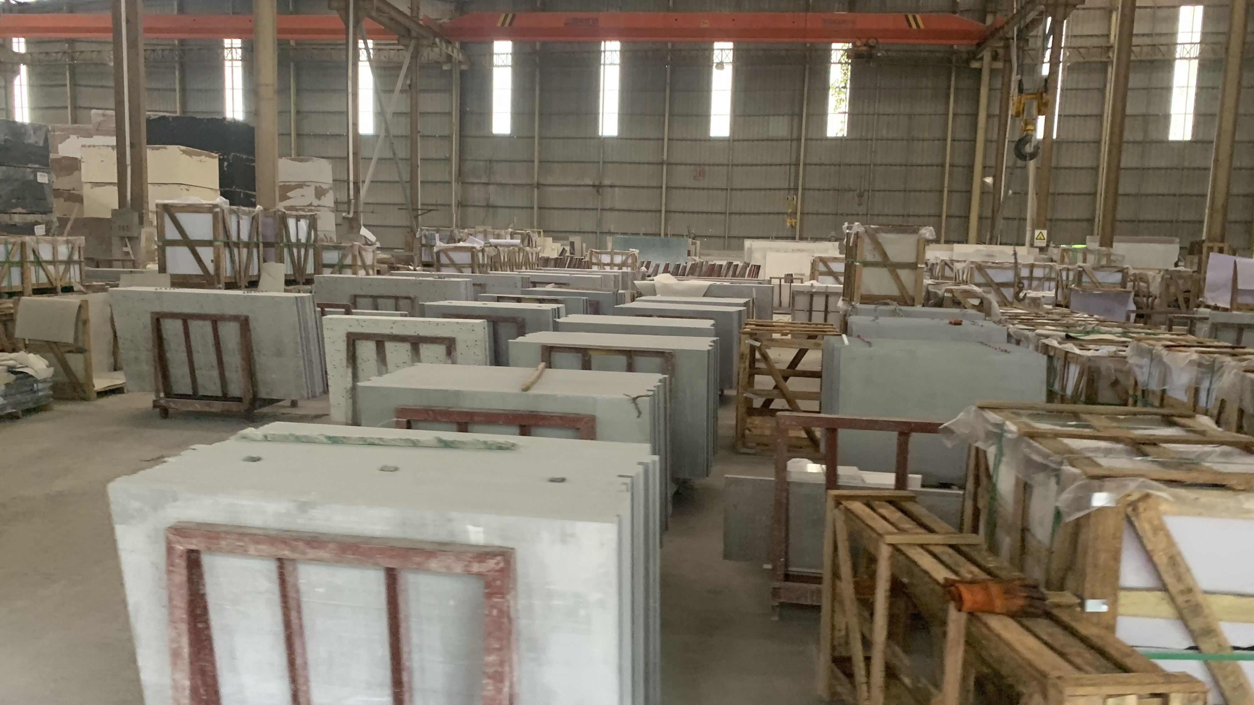 Workshop production reference 29 for stone fabrication and export preparation