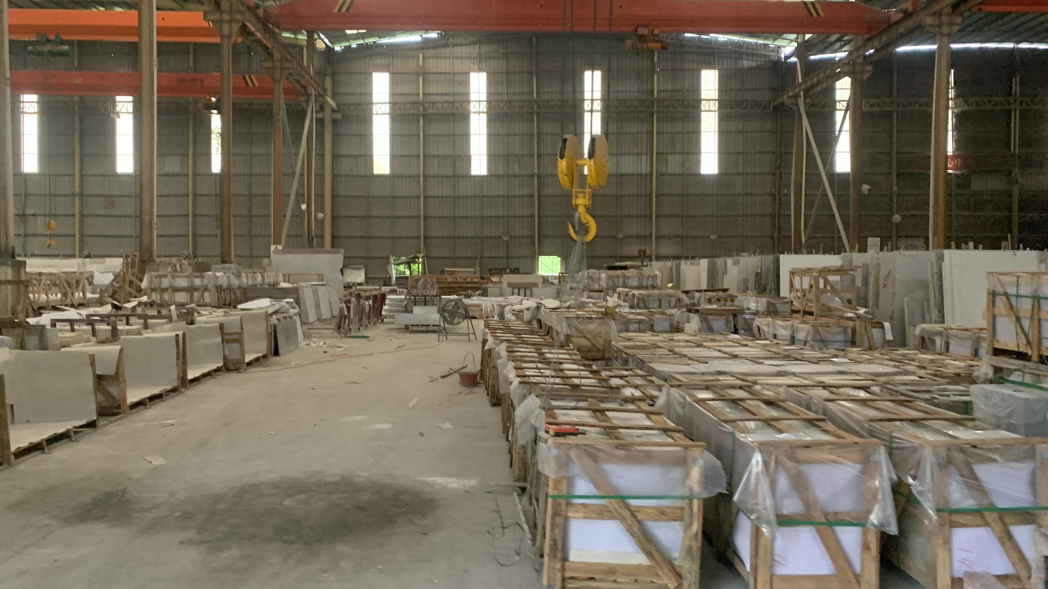 Workshop production reference 30 for stone fabrication and export preparation