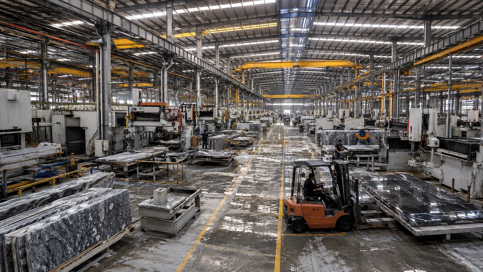 Workshop production reference 34 for stone fabrication and export preparation