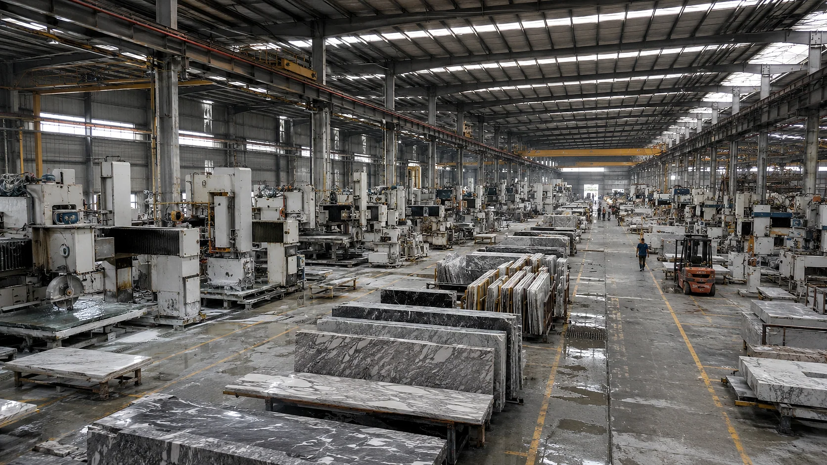 Workshop production reference 35 for stone fabrication and export preparation