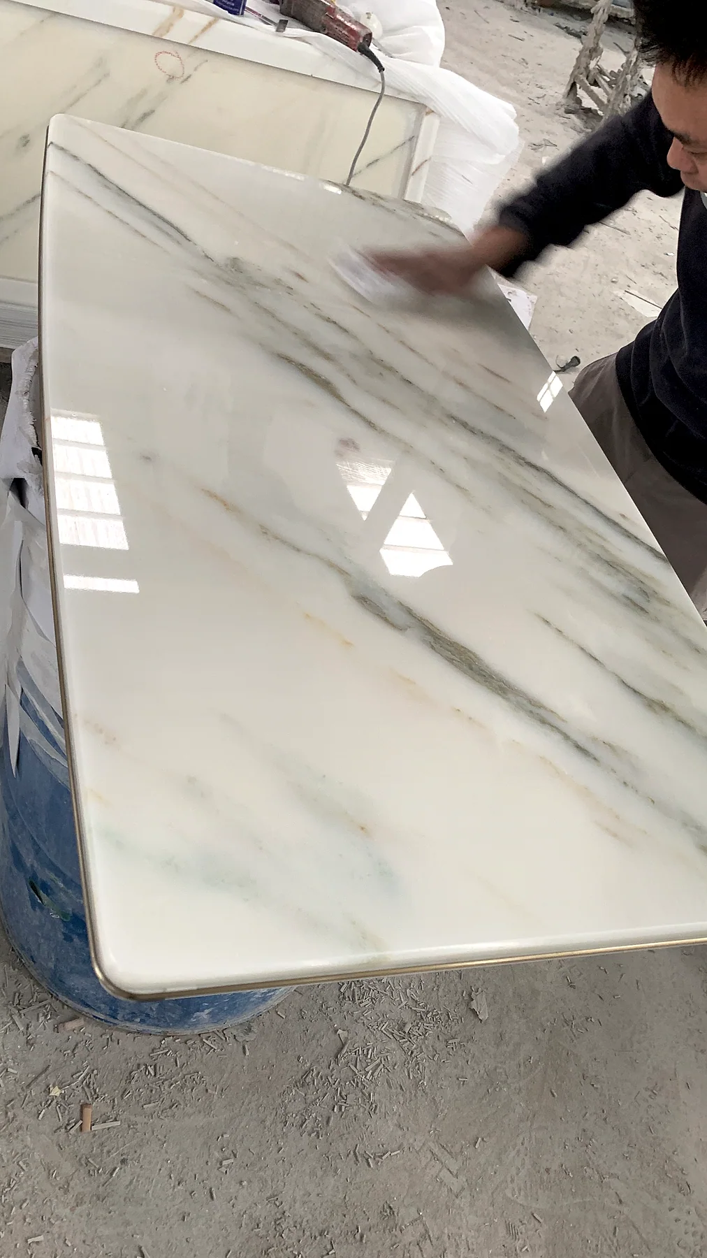 Stone countertop or table reference showing a surface, component shape, or edge detail.. Stone Countertop and Table Reference