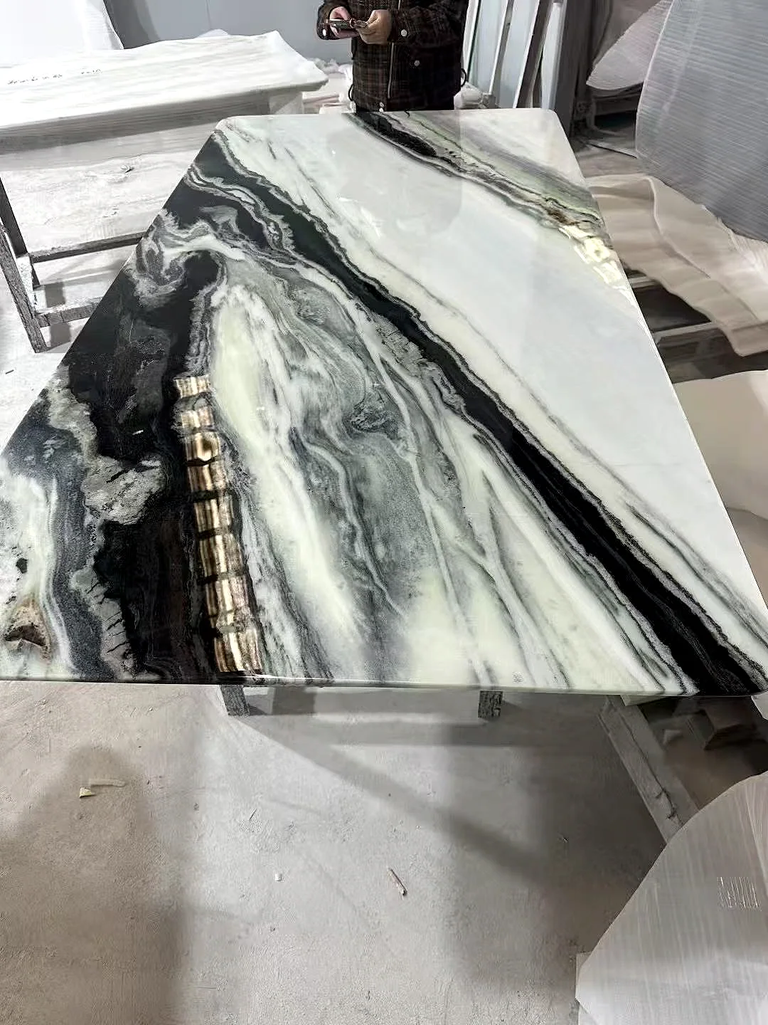 Stone countertop or table reference showing a surface, component shape, or edge detail.. Stone Countertop and Table Reference