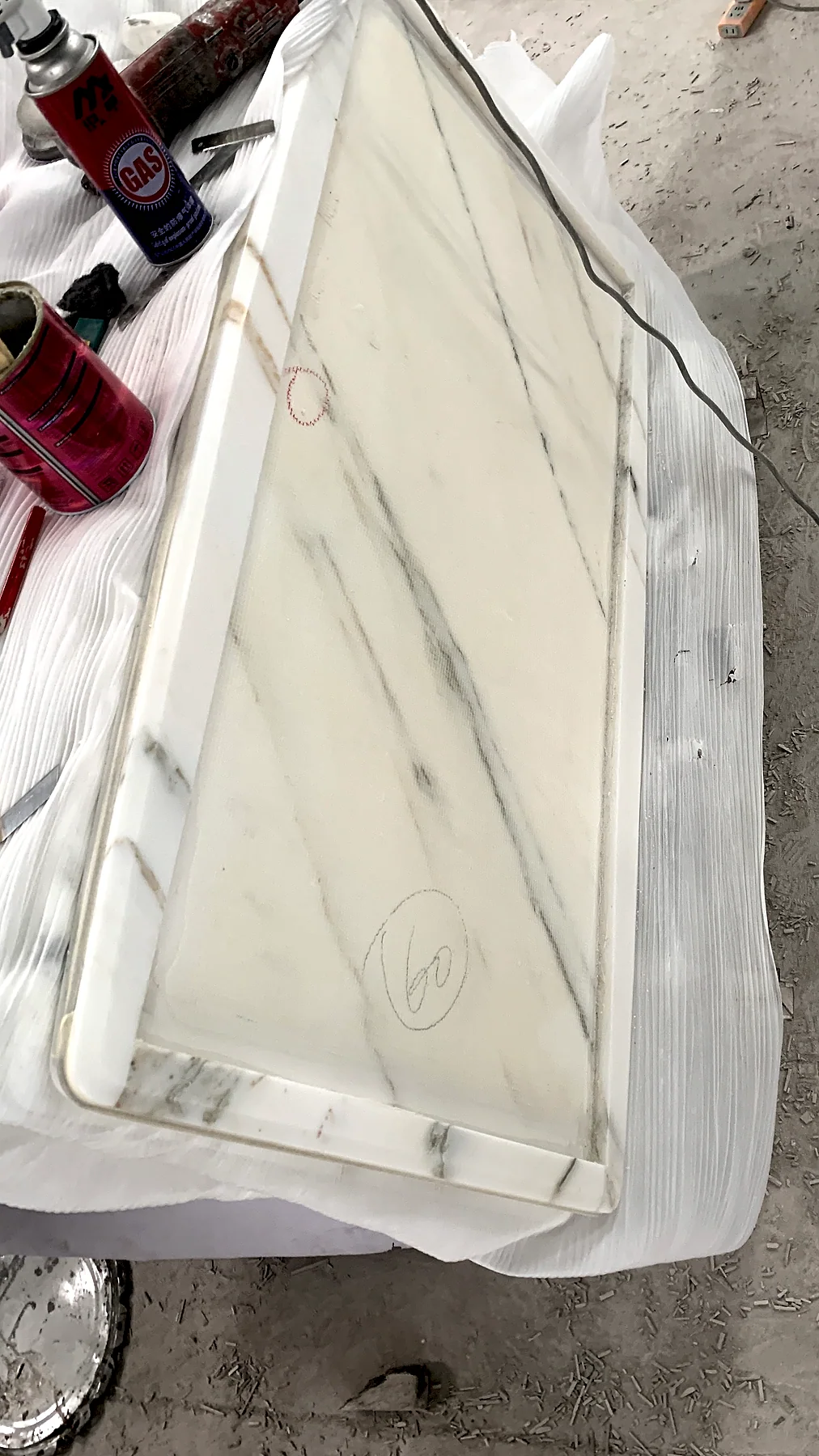 Stone countertop or table reference showing a surface, component shape, or edge detail.. Stone Countertop and Table Reference