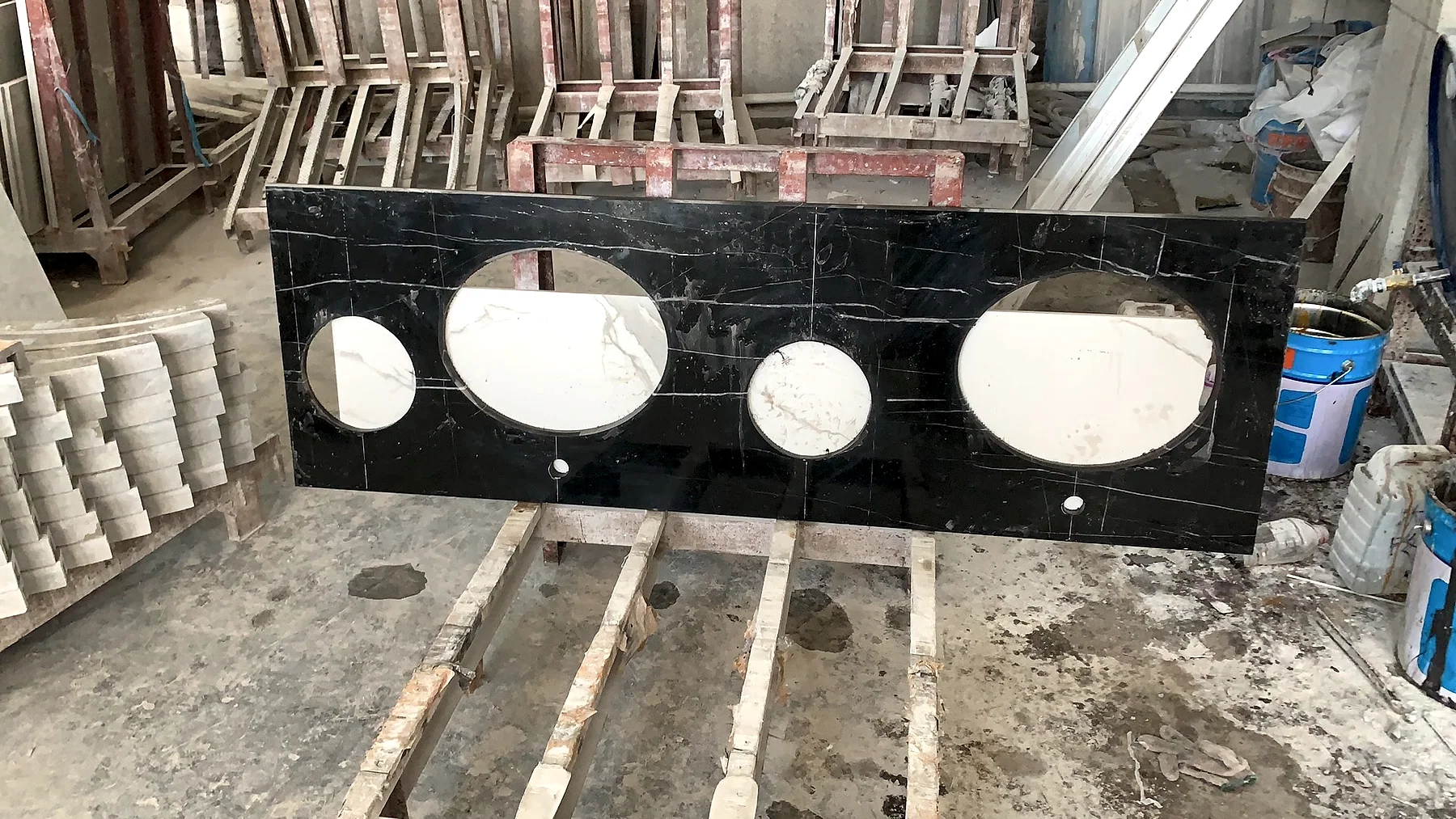 Stone Cabinet & Basin Slab natural stone slab reference 10 for countertop, vanity, and interior project review