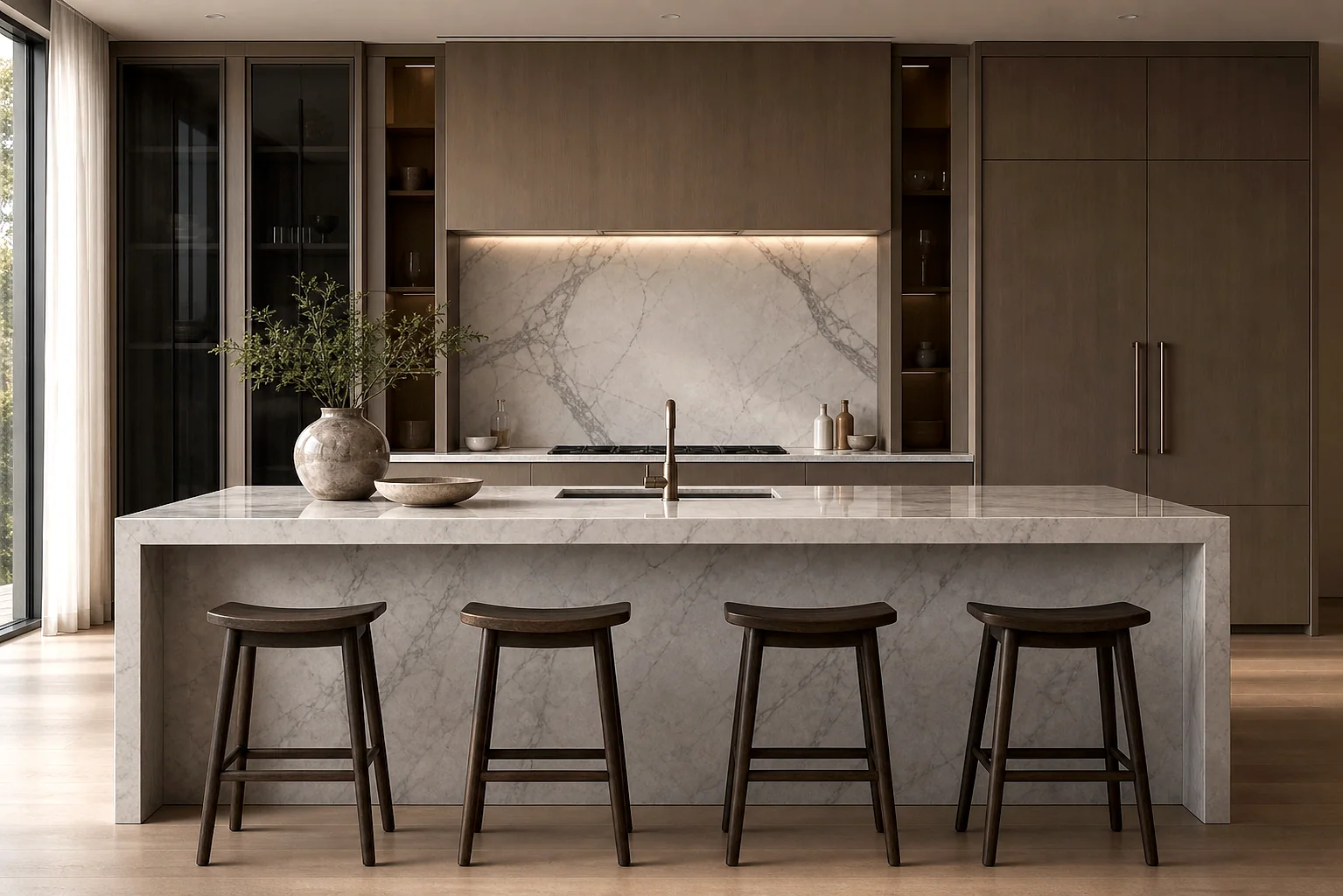 Illustrative stone interior or component concept; not a documentary photograph of a completed project.. Illustrative Stone Project Concept - Ref BFEED6